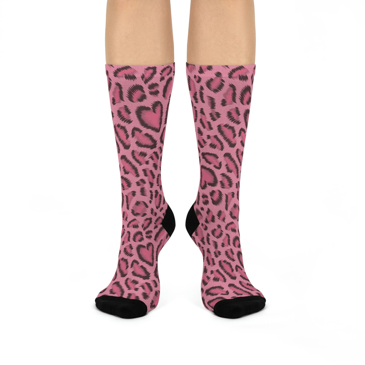 Melrose Cat - Nosey Pink Crew Socks
